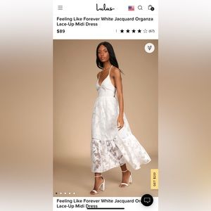 Lulus White Bridal Dress